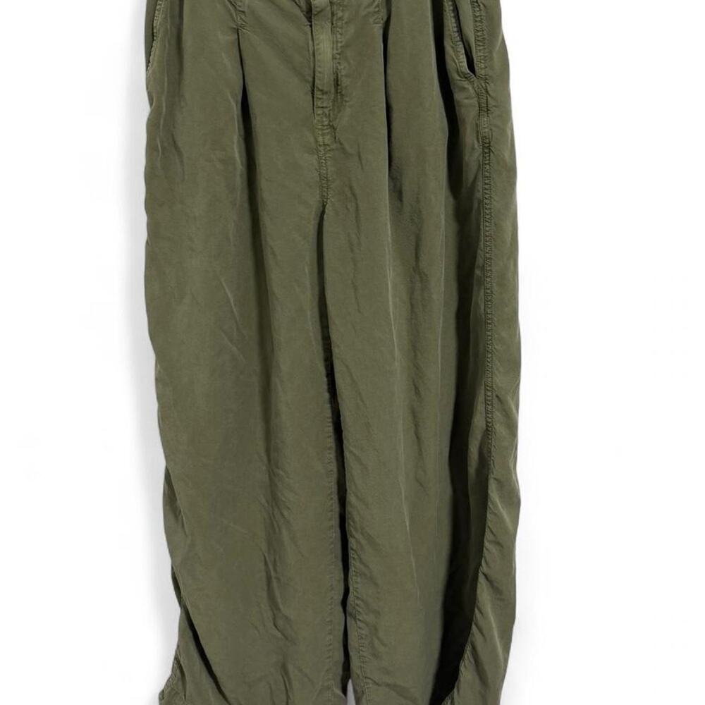 Aerie green cargo wide leg pants Size Small